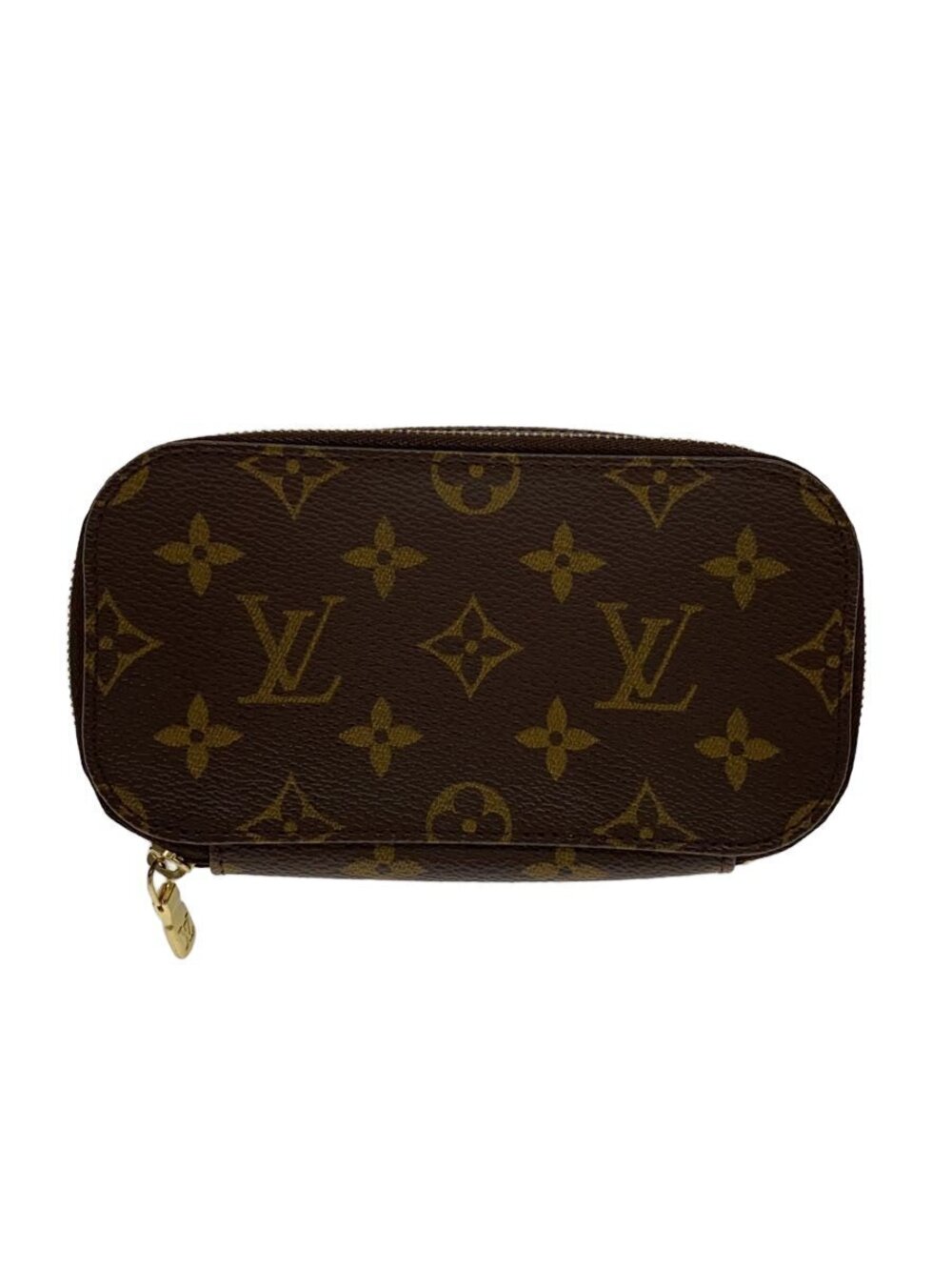 LOUIS VUITTON Trousse Blush Monogram Canvas Brown